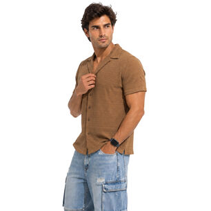 Camisa Malla Cuello Cubano Escocia