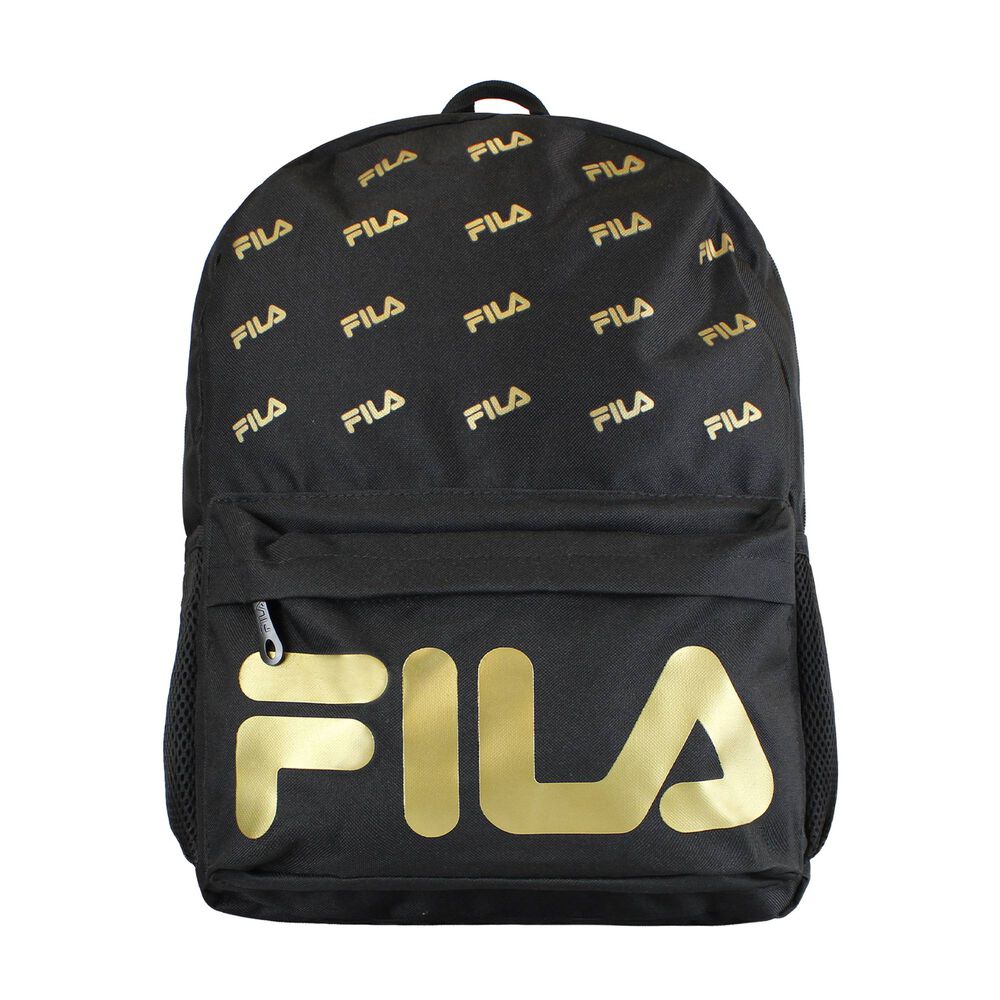 Pack Fila Mochila 16lts Urbanix + Estuche Neceser Spark Negro-gold image number 4.0