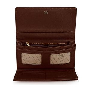 Billetera Mujer Alda Serpent Marr&oacute;n Carven