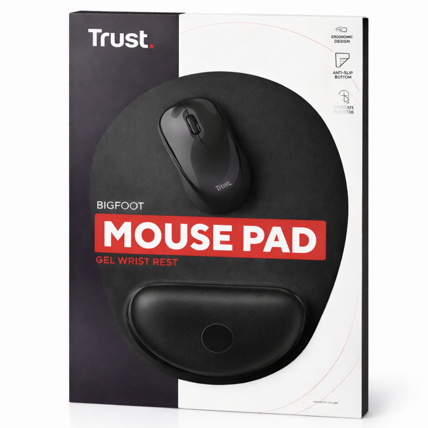 Mousepad Ergon&oacute;mico Con Apoya Mu&ntilde;ecas Gel Trust Bigfoot image number 7.0