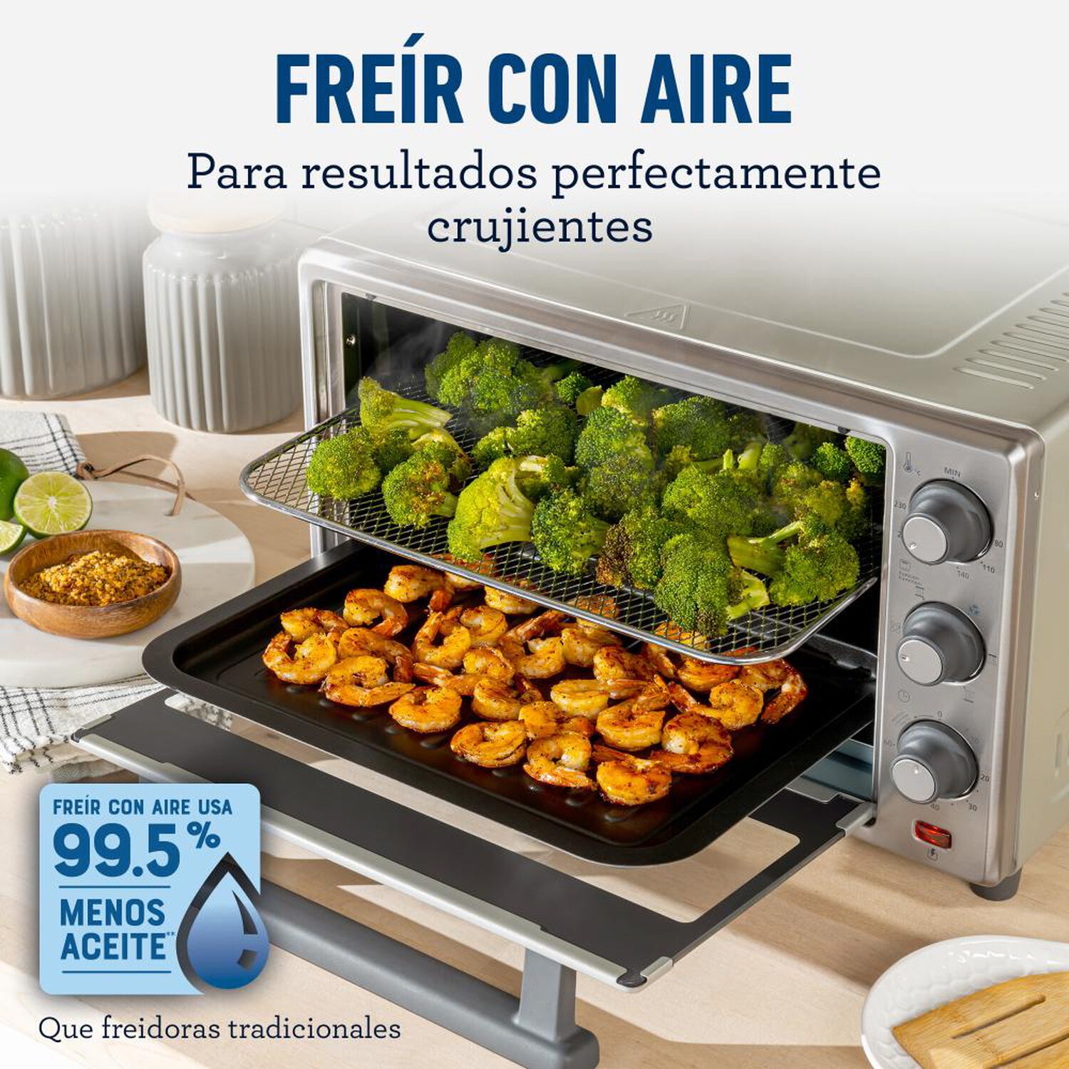 Horno El&eacute;ctrico con Freidora de aire Oster TSSTTVLS25 / 25 Litros / 1500W image number 2.0