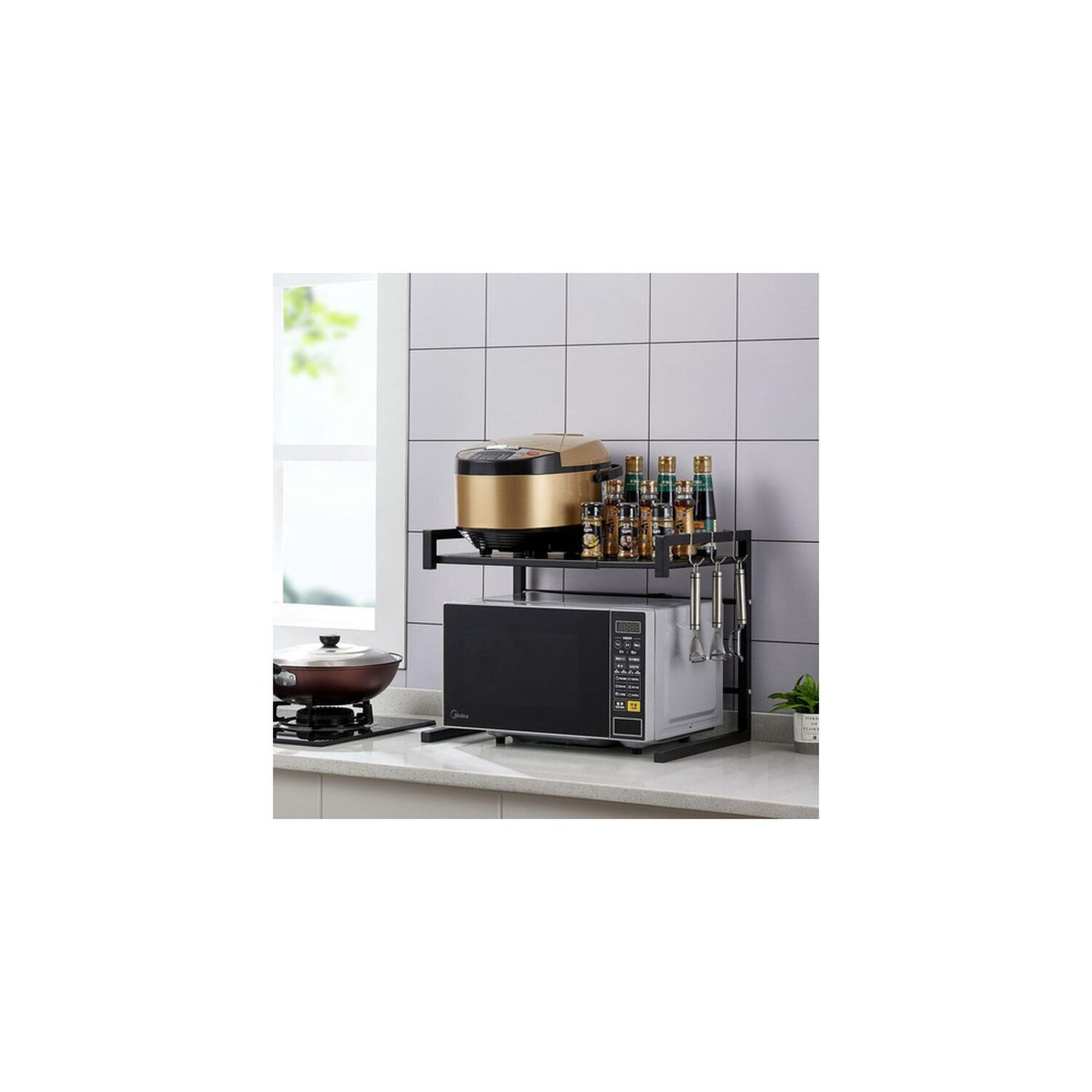Estante Organizador Microondas Ajustable Metal image number 5.0
