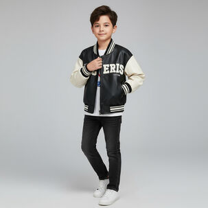 Chaqueta Bomber Ni&ntilde;o Ecocuero Italy Infantil