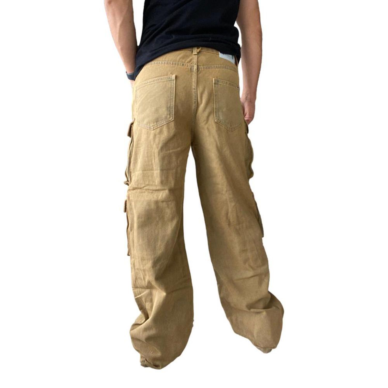 Jeans Di&aacute;bolo Cargo Ancho Wide Leg Hombre image number 18.0