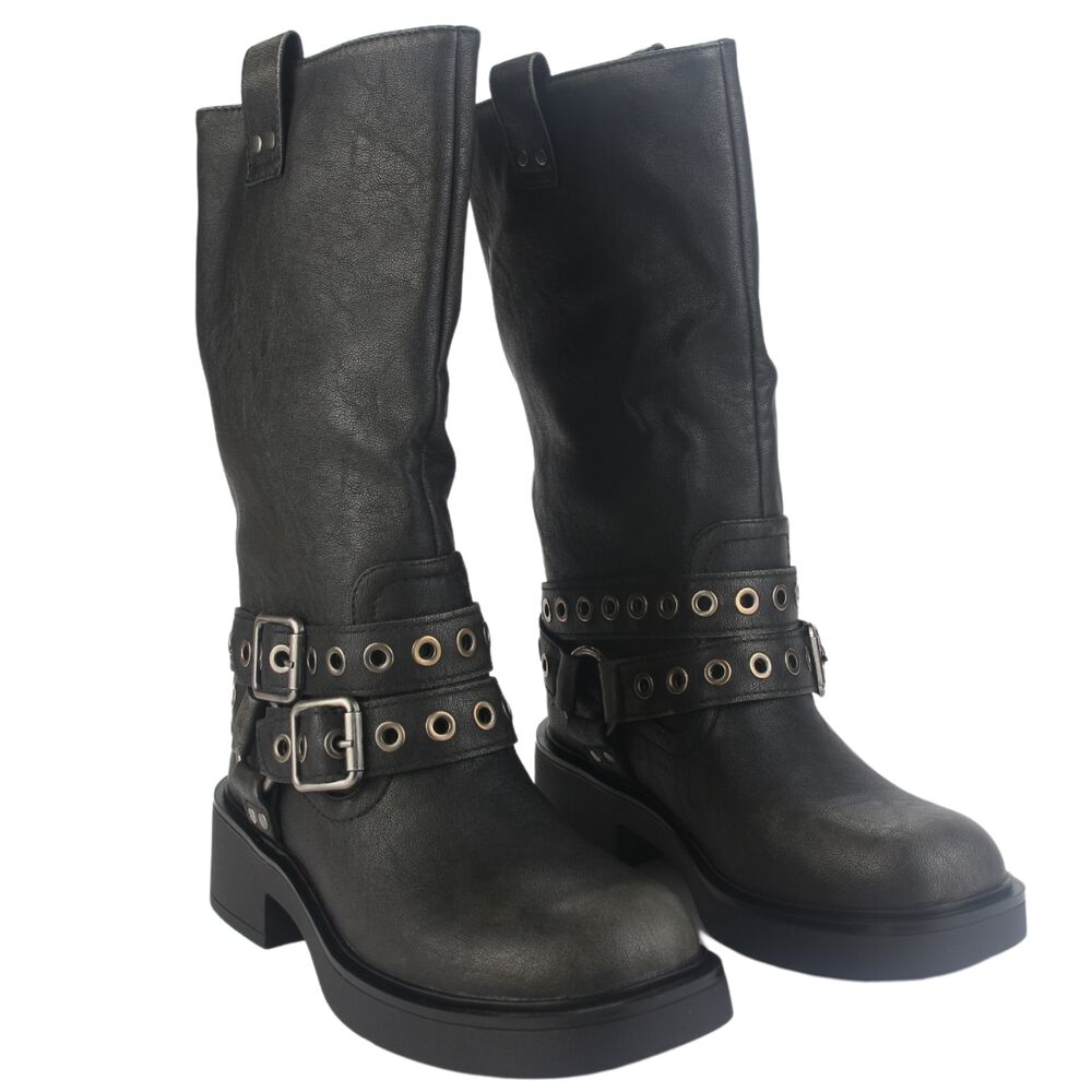 Botin Chalada Mujer Biker-6 Negro Casual image number 4.0