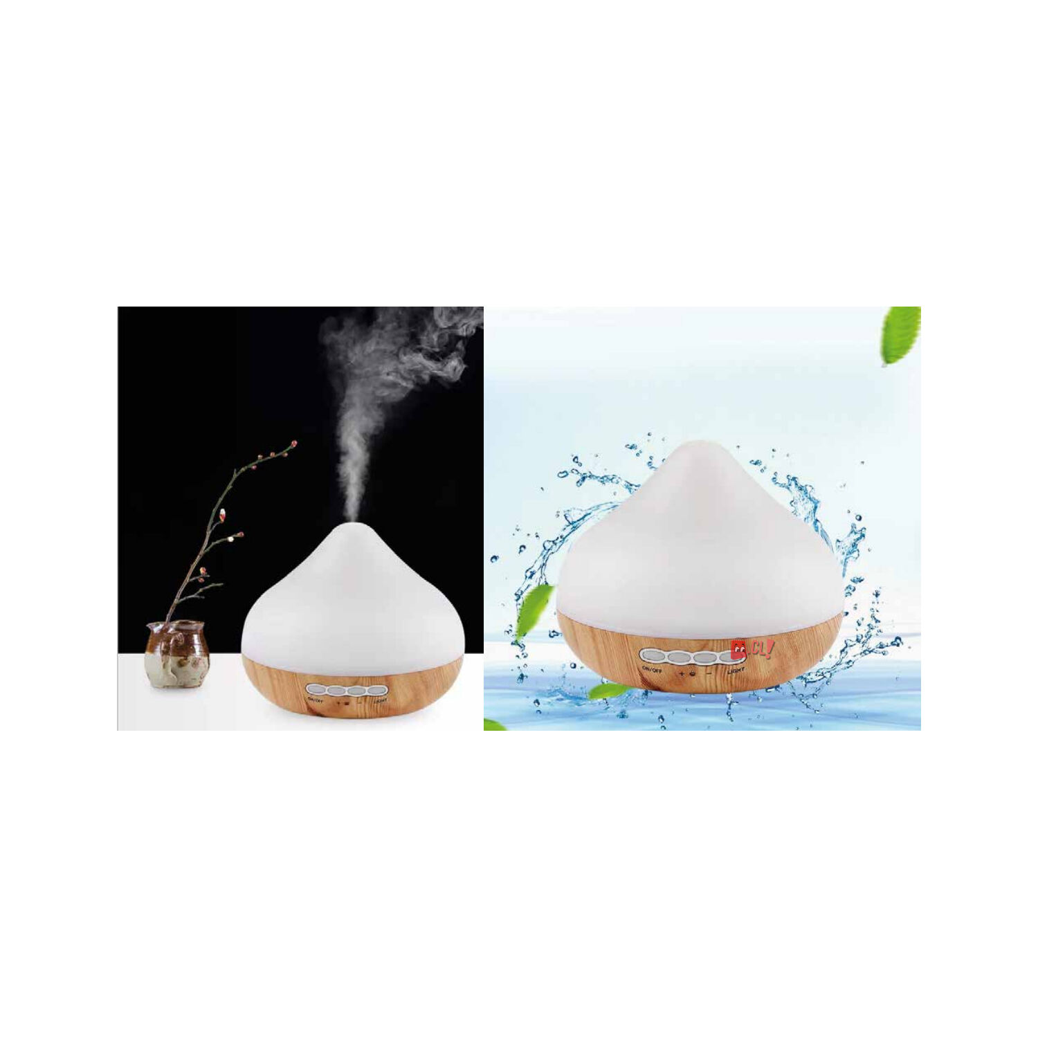Humidificador Difusor Aroma Terapia 235ml Color Madera - Ps image number 1.0