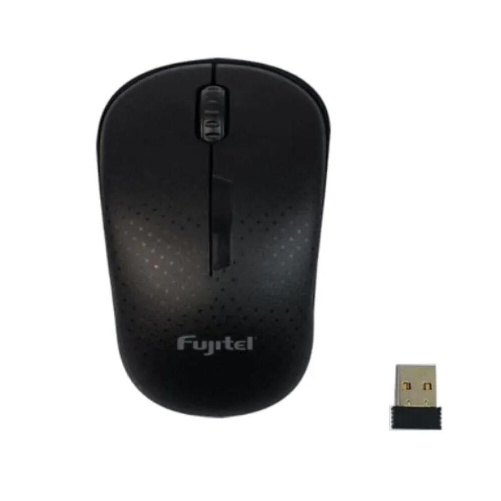 Mouse Inalámbrico Fujitel 2.4g 3d Wireless 1200 Dpi Negro Fx image number 0.0