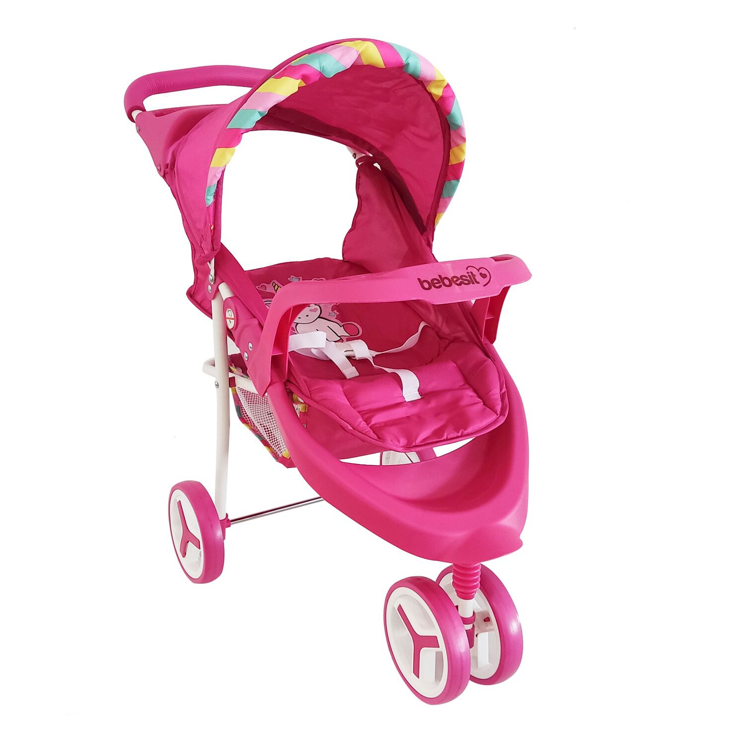 Coche De Juguete Para Mu&ntilde;eca Jogger Unicornio Bebesit image number 0.0