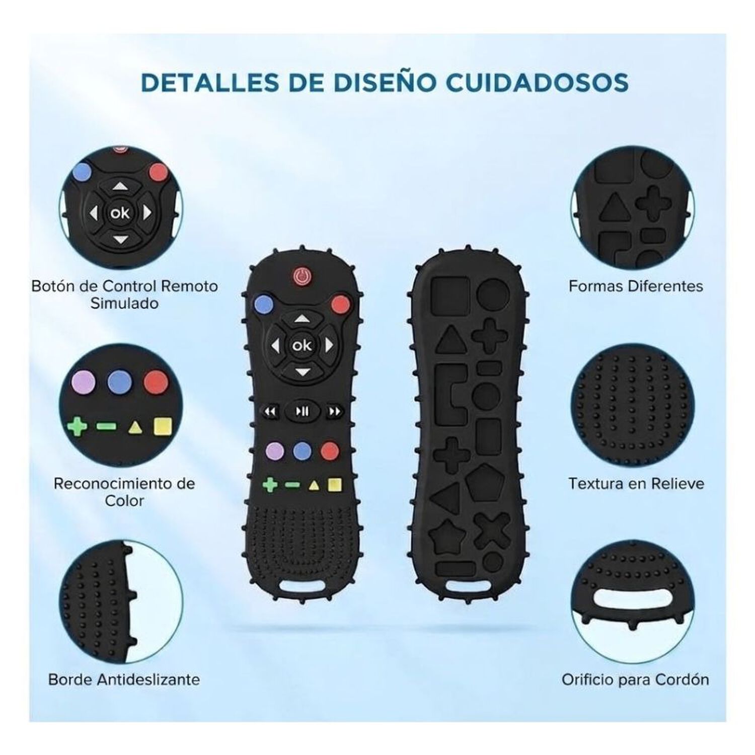 Mordedor Beb&eacute; Control Remoto Silicona Alivia Dolor Enc&iacute;as image number 2.0