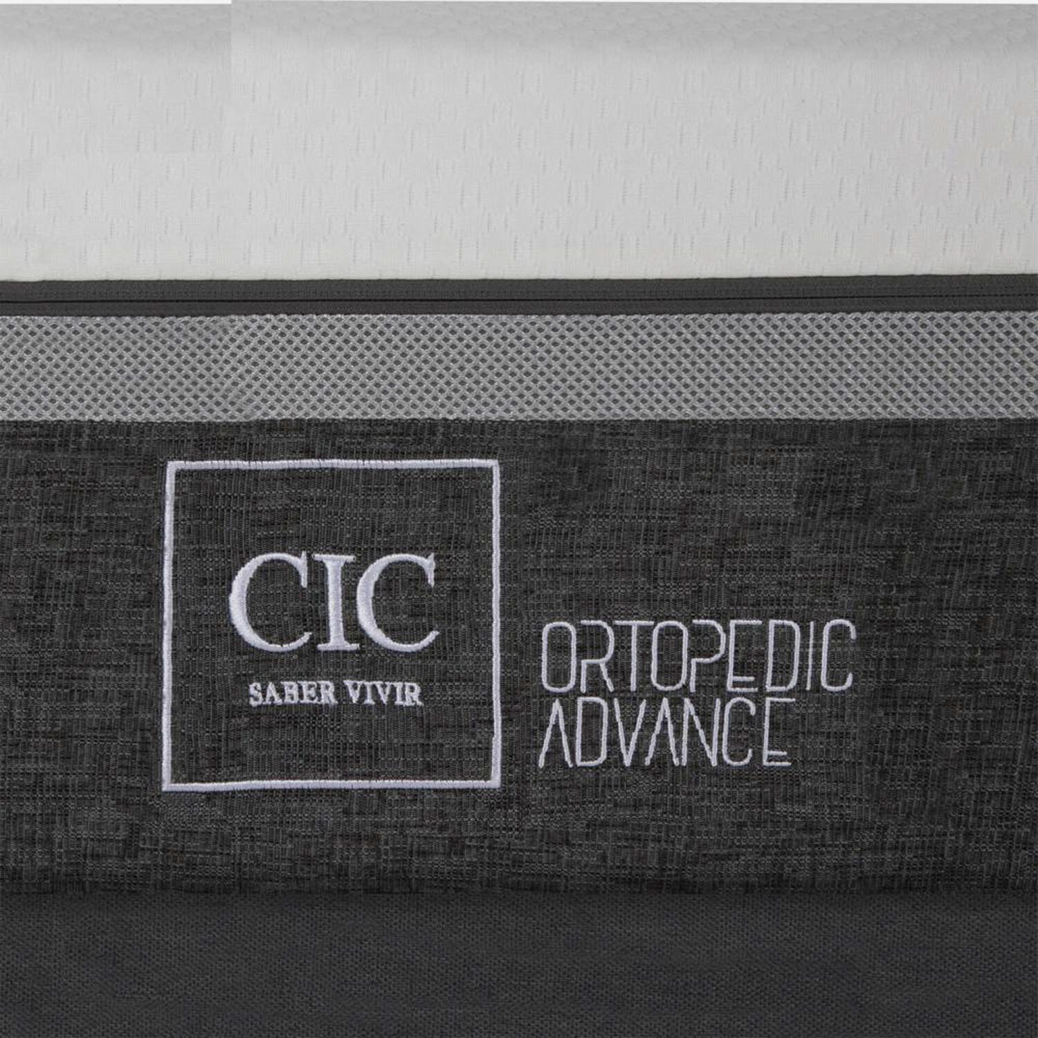 Cama Europea Cic Ortopedic Advance / 2 Plazas / Base Dividida + Respaldo image number 9.0