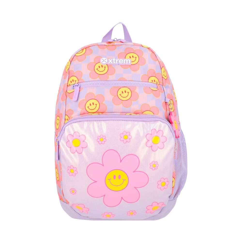 Mochila Xtrem Bolt 6xt Flores Lila image number 0.0
