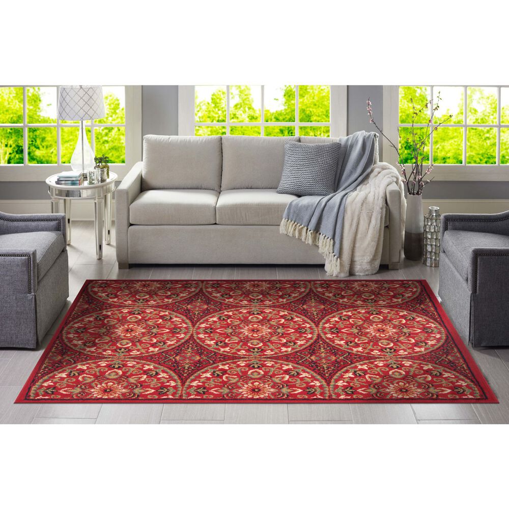 Bajada De Cama Jazmin Rojo 50x90 image number 1.0