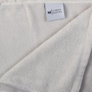 Frazada Flannel Linea Hotel 1.5 Plazas Gris Claro