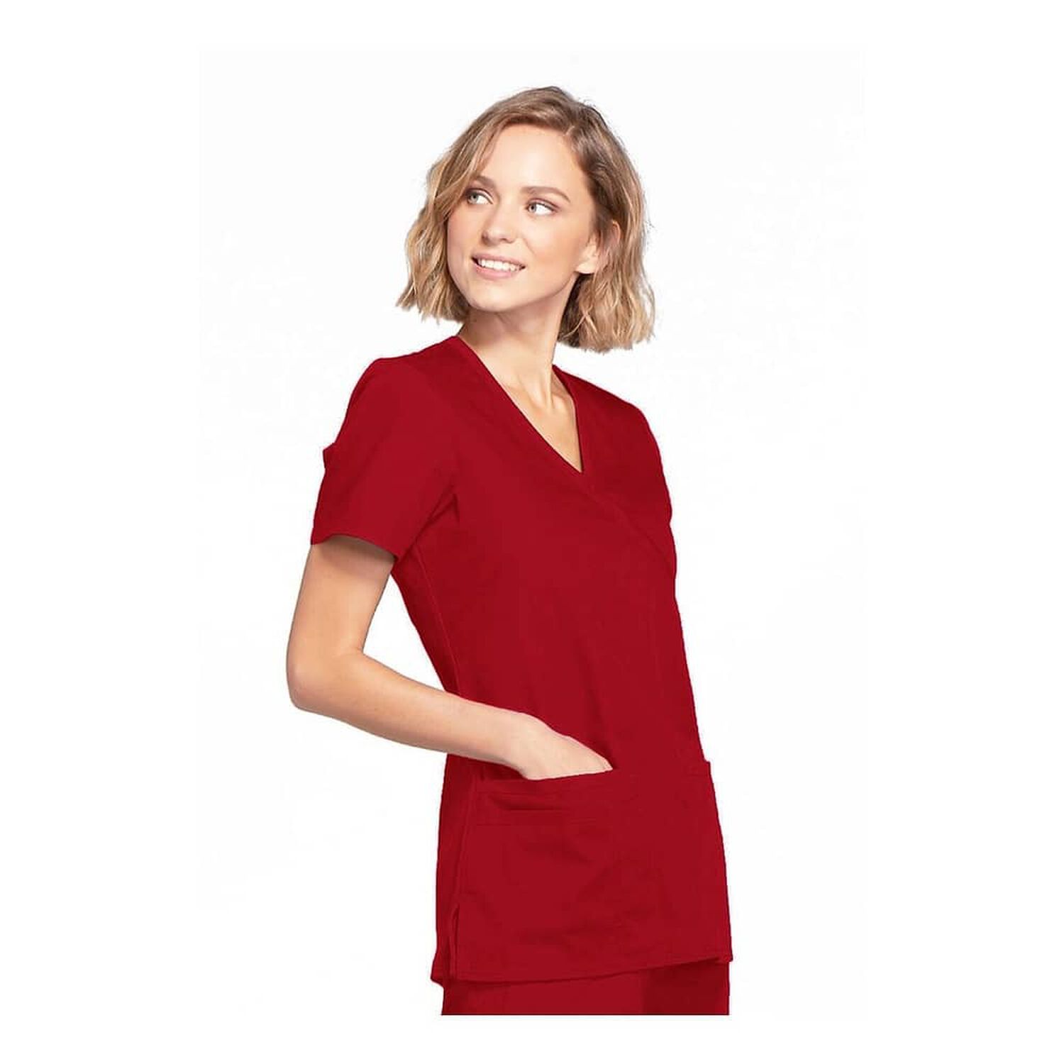 Conjunto Polera Y Pantal&oacute;n Clinico Cherokee Matrona Rojo image number 0.0