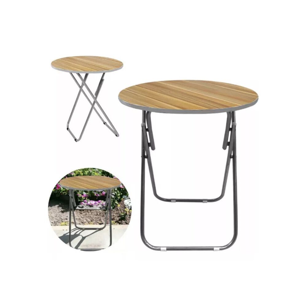 Mesa Plegable Portatil Exterior Comedor Multifuncional 80x80 image number 0.0