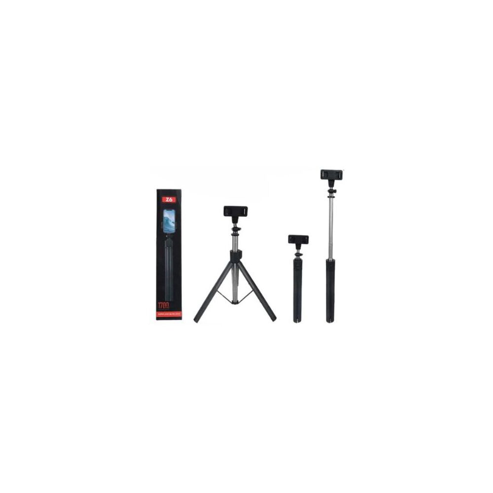Tripode Palo Selfie Stick Bluetooth Z6 170cm Negro image number 1.0
