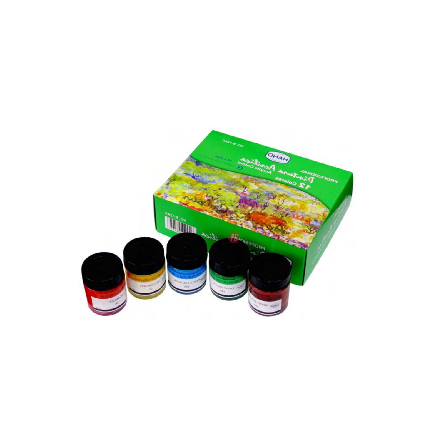 Pintura Acr&iacute;lica Caja 12 Colores - Ps image number 1.0
