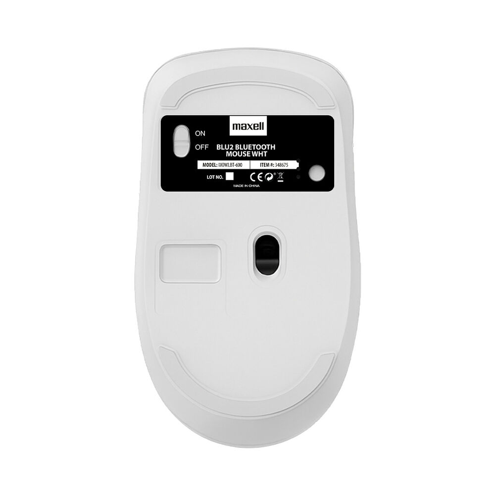 Mouse Bluetooth Inal&aacute;mbrico Maxell Blu2 1600 Dpi Clic Silencioso Blanco image number 3.0