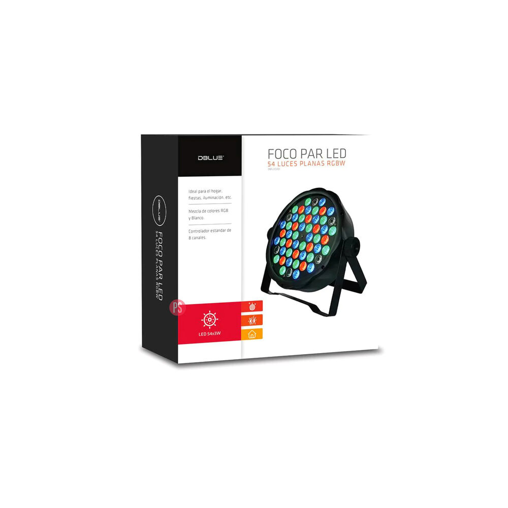 Foco Par Led Rgb Entrada Dmx Para Fiesta - Ps image number 3.0