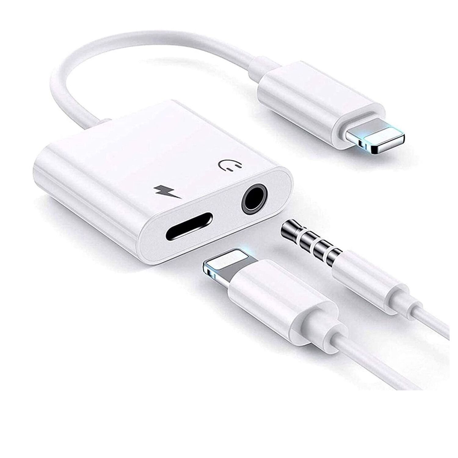 Adaptador Compatible Iphone Lightning 3.5mm Aux Headphone image number 0.0