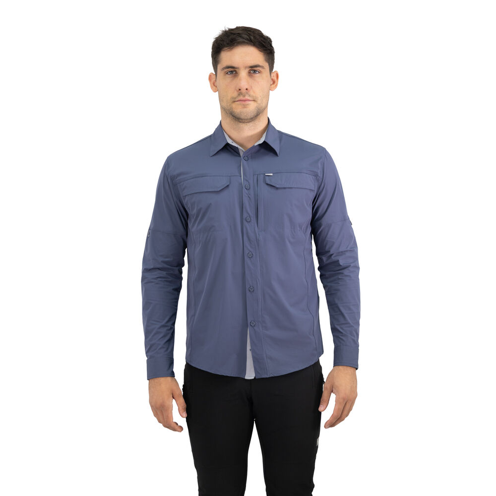 Camisa Hw Antakari Spandex Azul image number 0.0