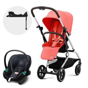 Coche Travel System Eezy S Twist Plus Slv H.red + Aton S2 + Base