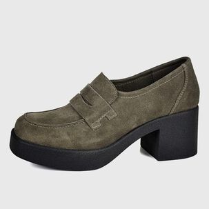 Zapato Cuero Syriana Gris
