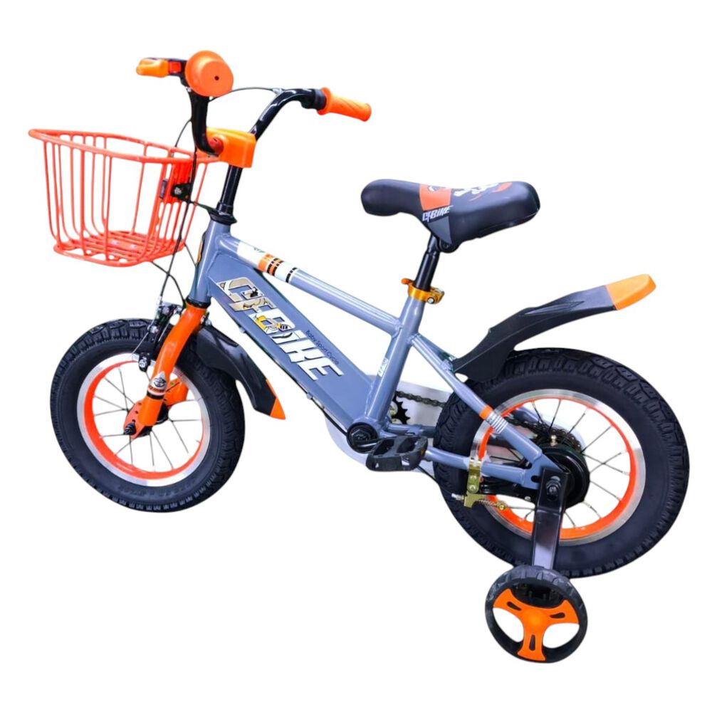 Bicicleta Aro 12 Infantil Cfbike Gris/naranjo image number 5.0