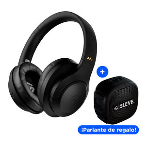 Aud&iacute;fonos Sleve Pulse ANC 2Gen Black + Parlante Bluetooth Sleve Boom Mini