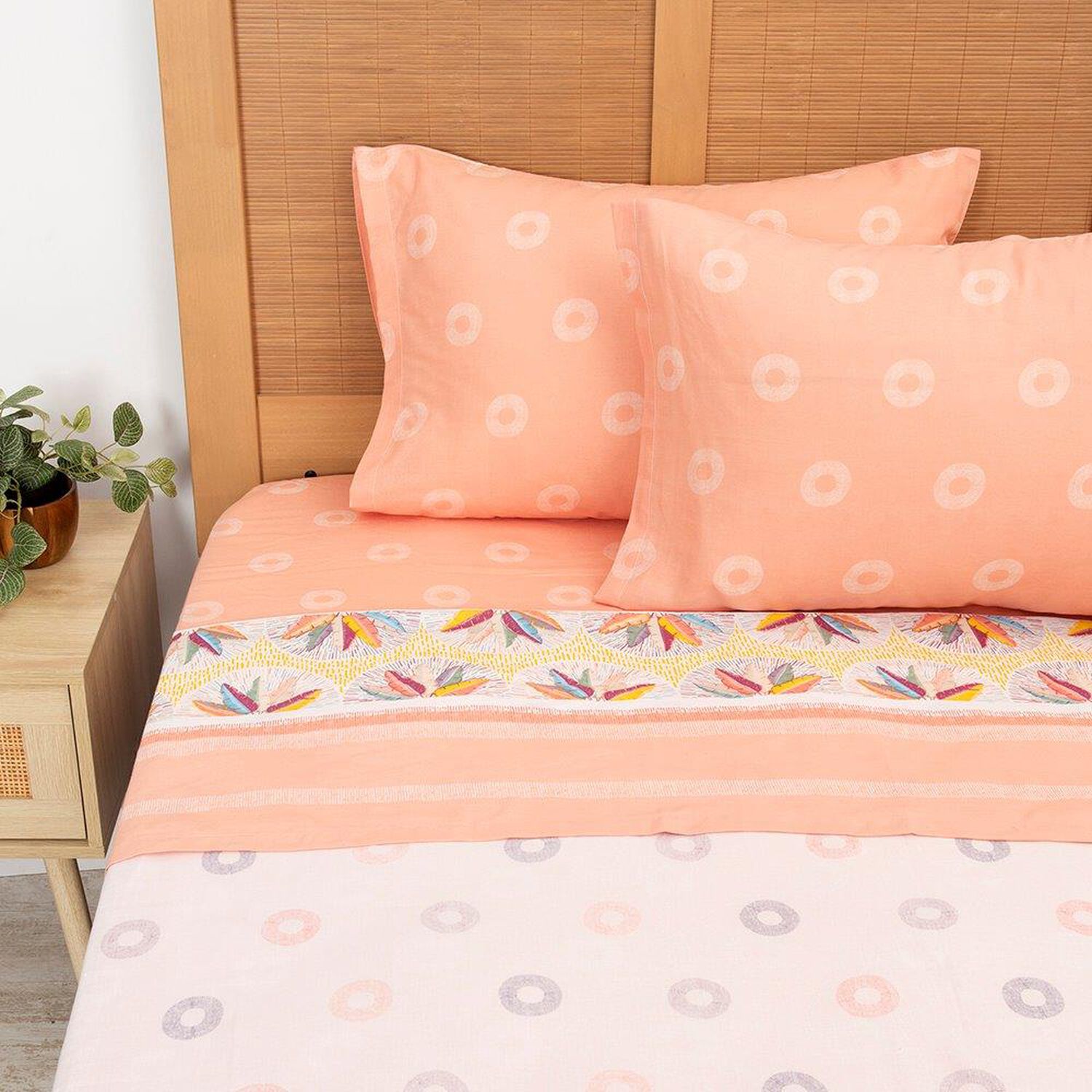 Sabana Estampadas 144 Hilos King Gorrion image number 1.0