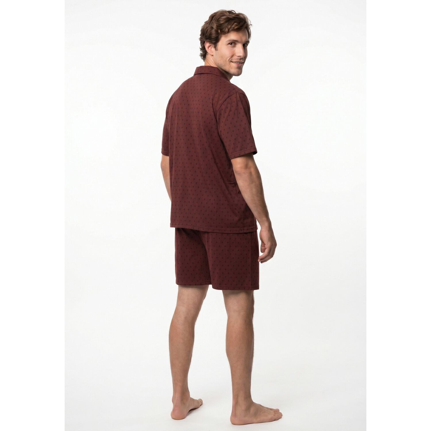 Pijama Hombre Verano 2 Piezas Algod&oacute;n Kayser 770824-bur image number 1.0