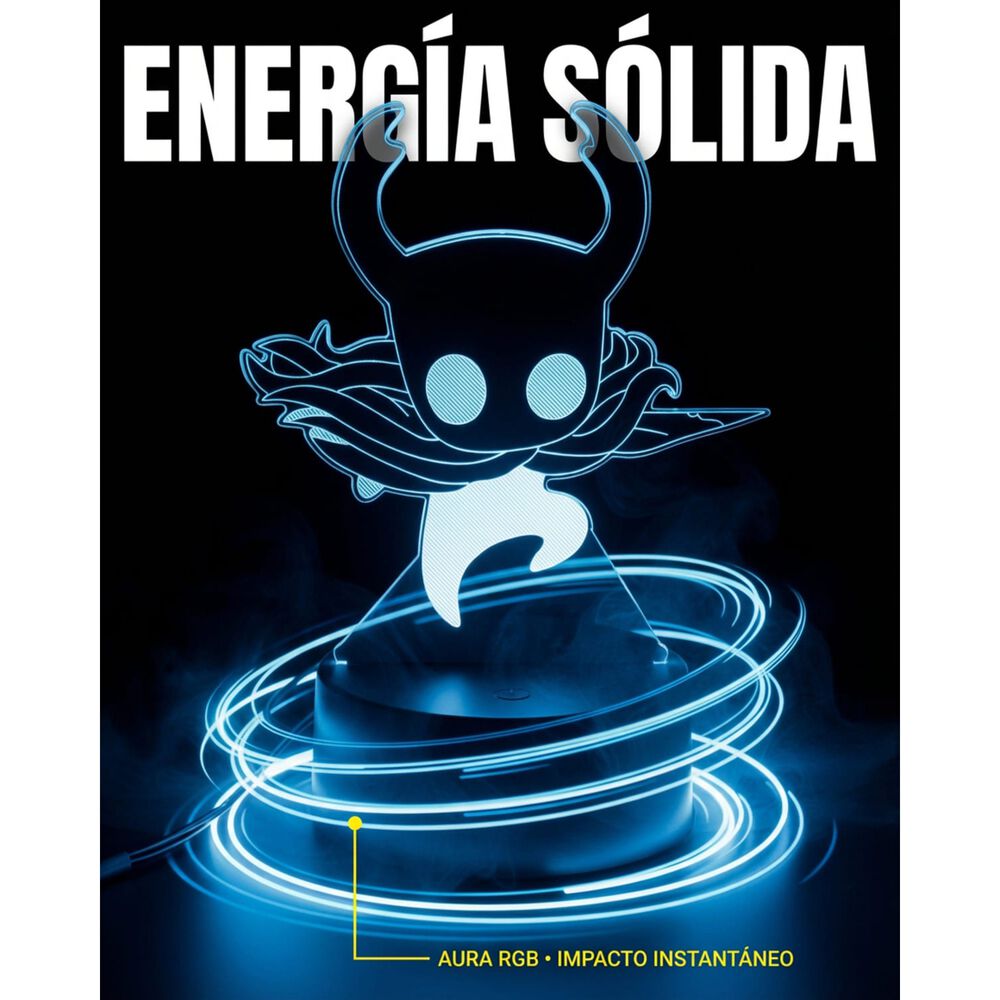 L&aacute;mpara Visual 3d Hollow Knight Luces image number 6.0