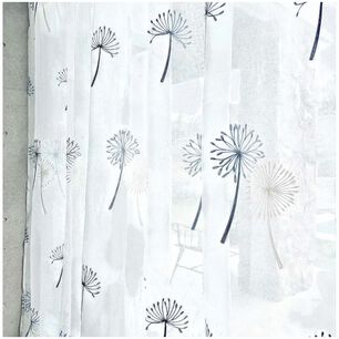 Set De 02 Visillos Bordados Con Argollas 140x230 Cm Mod04