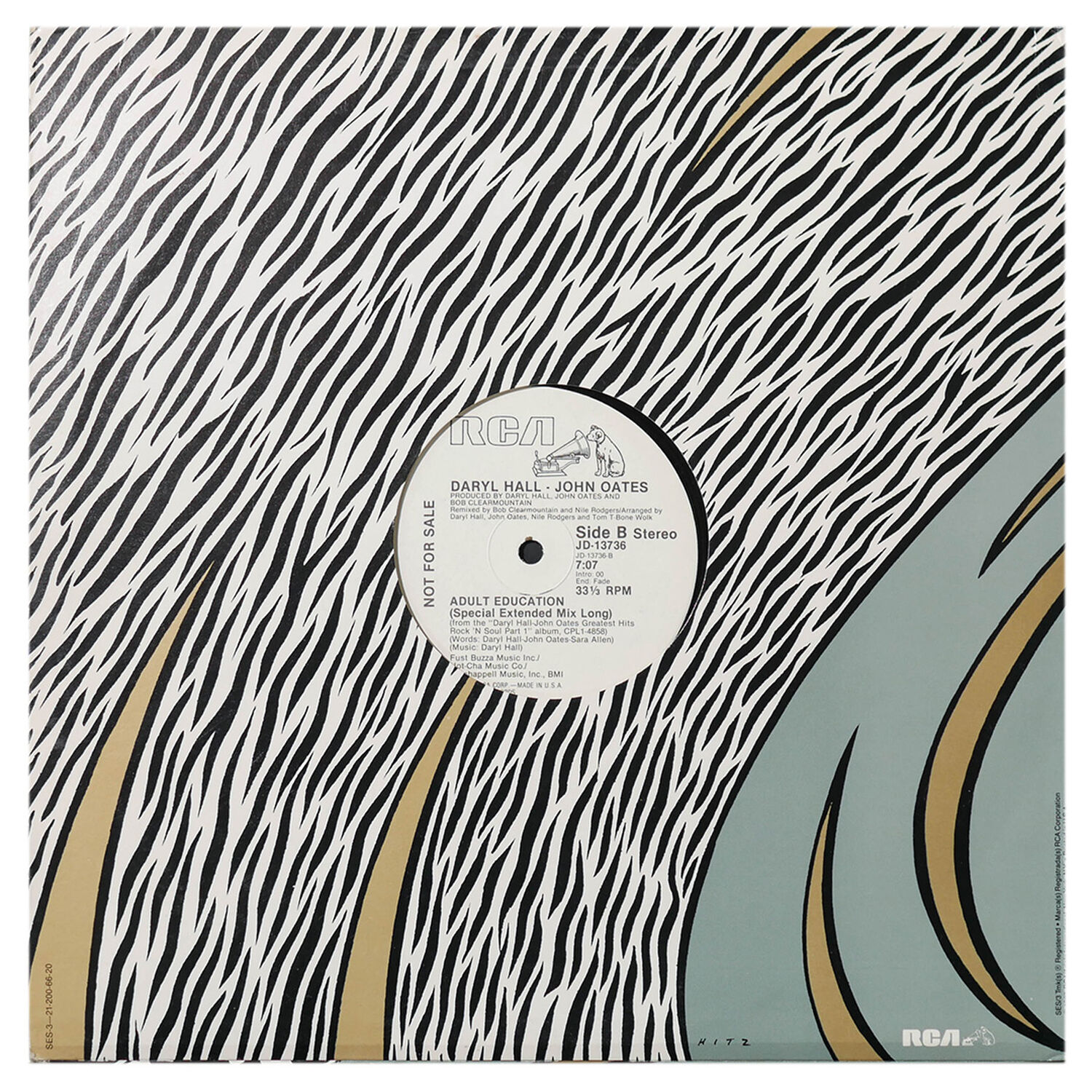 Daryl Hall And John Oates - Adult Education | 12" Maxi Single Usado image number 1.0