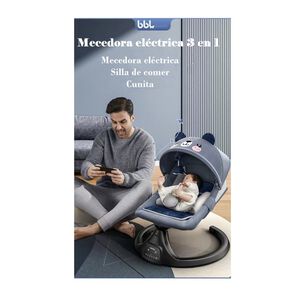 Mecedora El&eacute;ctrica Reclinable Bluetooth Lubabycas Osito