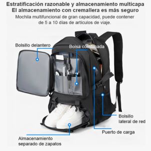 Mochila De Viaje Negra