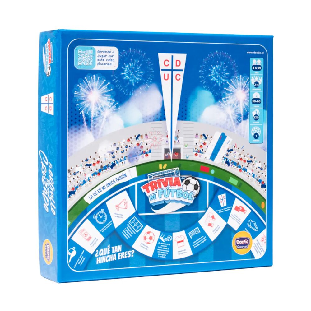 Juego De Mesa Trivia De F&uacute;tbol Universidad Cat&oacute;lica Dactic image number 0.0