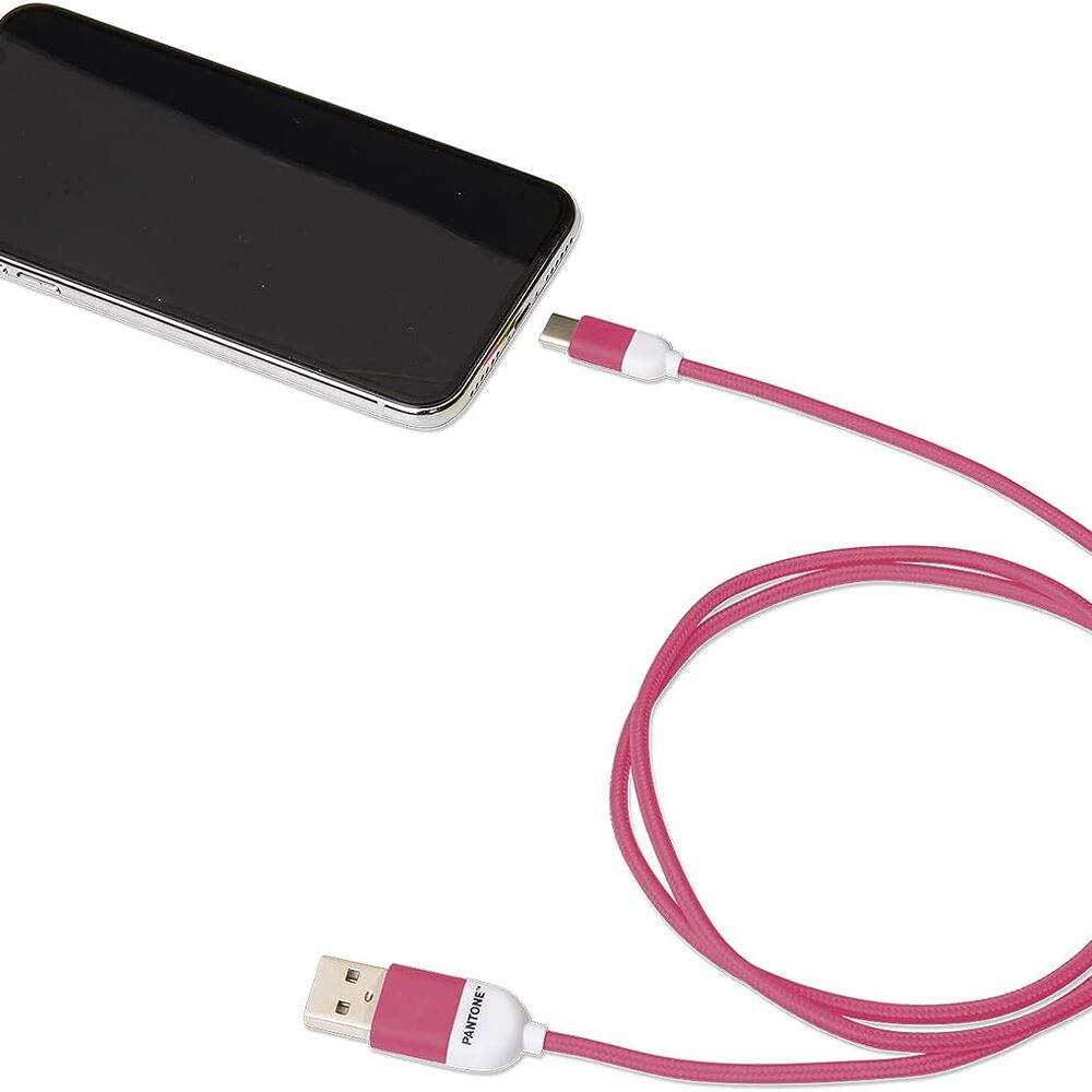 Cable De Datos Type-c Reforzado 1m Pantone Android Auto Pink image number 3.0