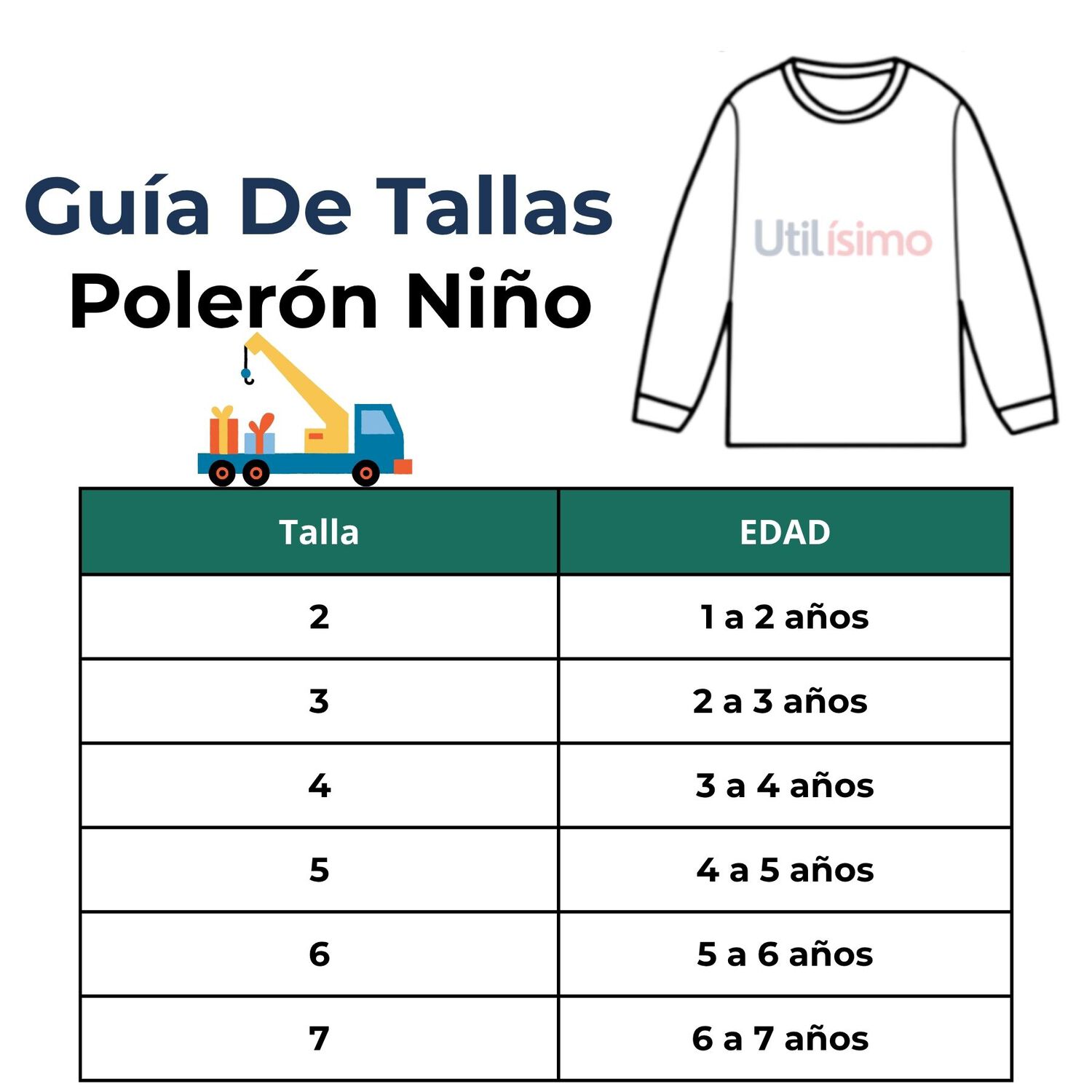 Poler&oacute;n Ni&ntilde;o Manga Larga 100% Algod&oacute;n Azul Gruas image number 2.0