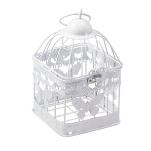 Jaula Metal Cuadrada Mariposa 18 Cm