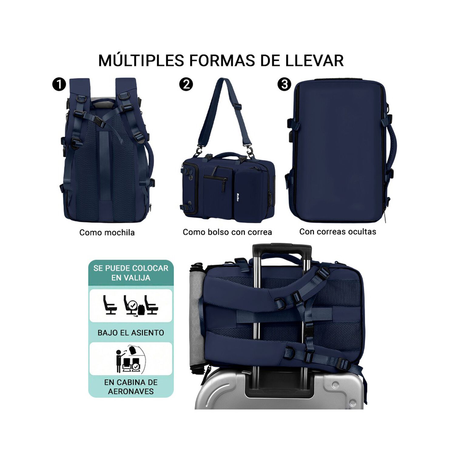 Mochila De Viaje Kolke Hikes 40 L Impermeable Multifuncional image number 15.0