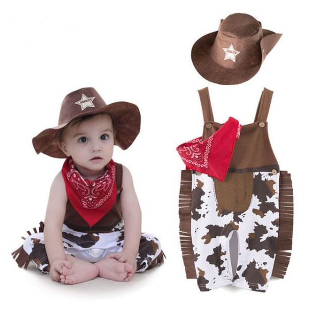 Disfraz Vaquero Para Bebé Excelente Calidad Con Gorro image number 0.0