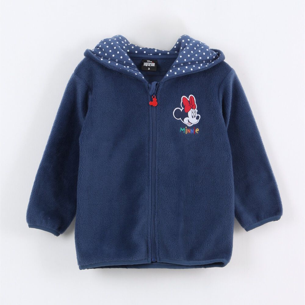 Polar Escolar Con Gorro Ni&ntilde;a Minnie Mouse Azul Marino Disney image number 0.0