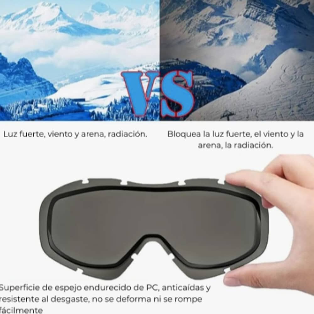 Antiparra Lentes De Nieve Para Adultos Ski Y Snowboard Caf&eacute; image number 2.0