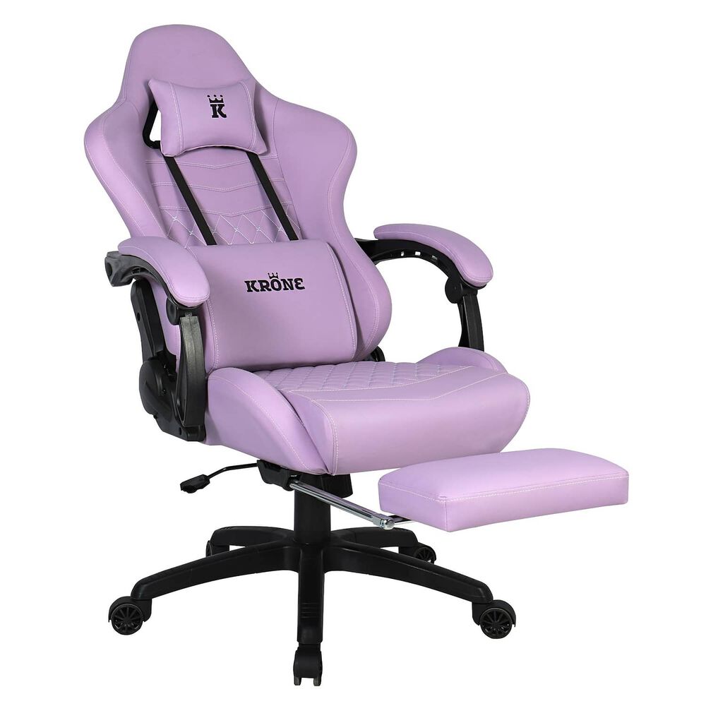 Silla Gamer Oficina Krone Xl Reclinable + Masaje + Apoyapi&eacute;s image number 2.0