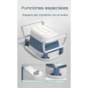 Ba&ntilde;era Con Cojin Term&oacute;metro Y M&aacute;s Accesorios Azul Lubabycas