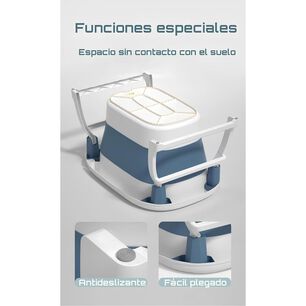 Ba&ntilde;era Beb&eacute; Con Coj&iacute;n Term&oacute;metro Maxi Azul Lubabycas