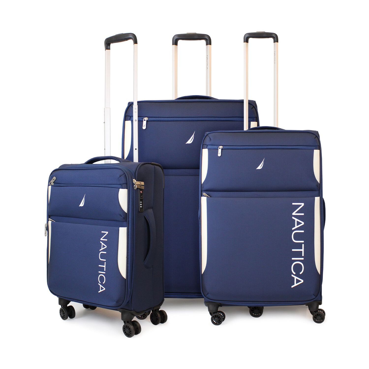 Set De 3 Maletas Blandas S+m+l Nautica Marbella Azul image number 0.0