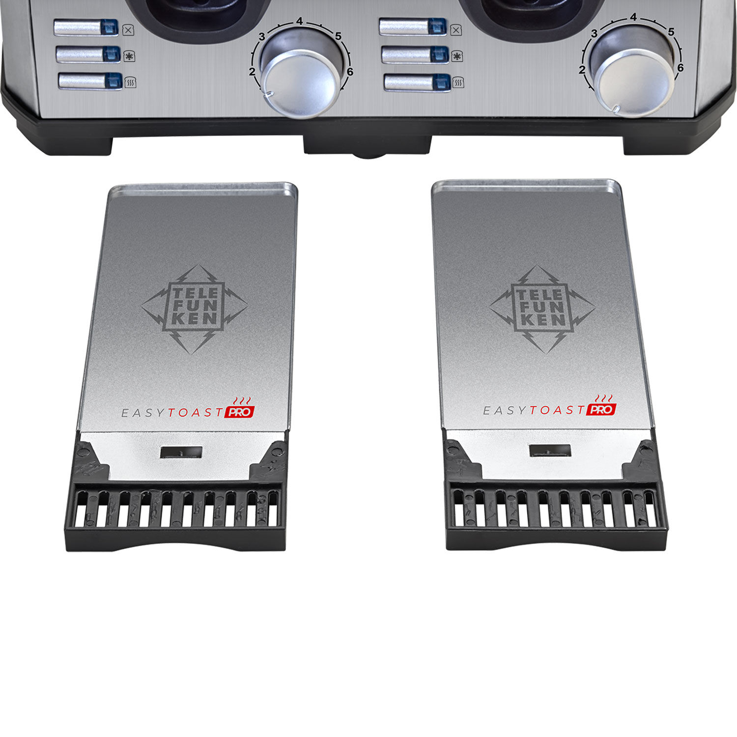 Tostador El&eacute;ctrico 4 Rebanadas Acero Telefunken Easytoast Pro image number 3.0