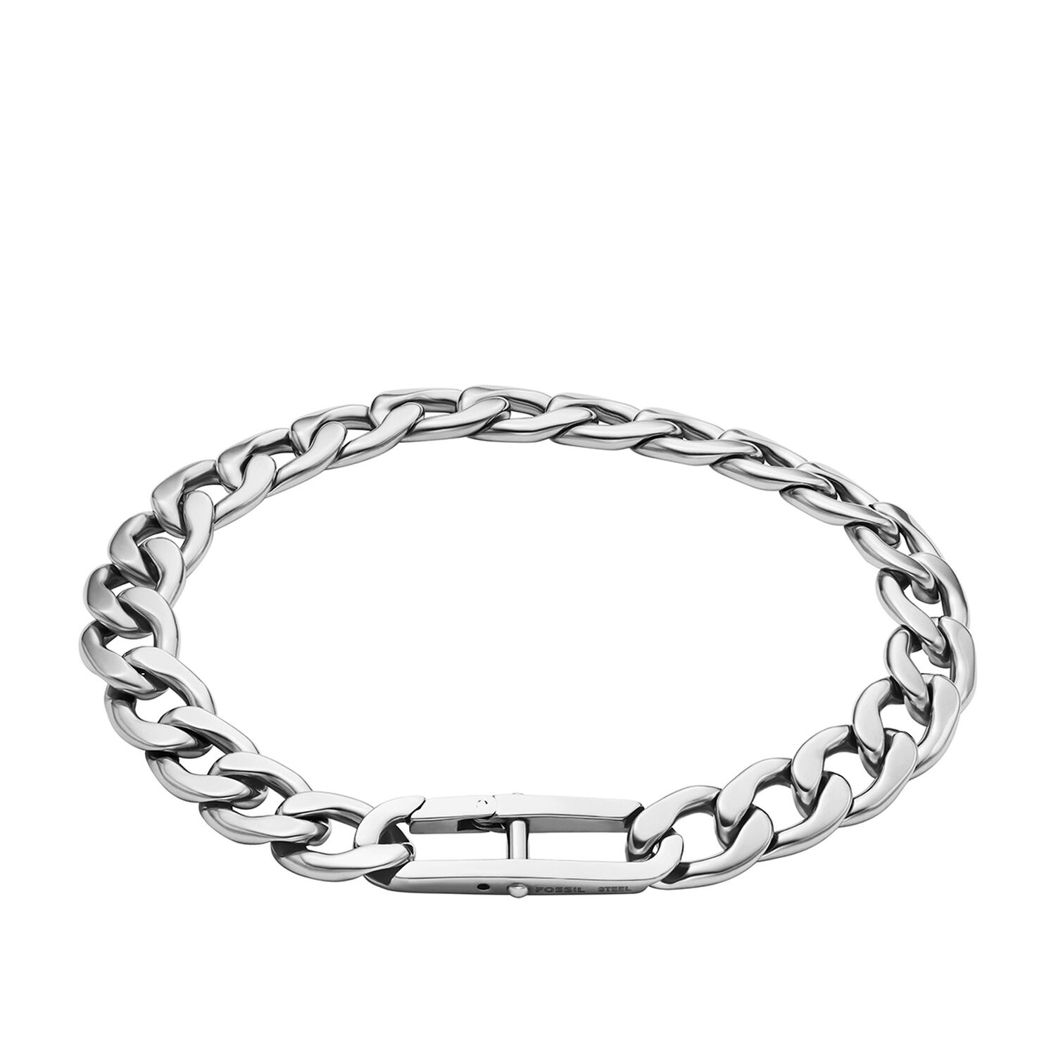Pulsera Fossil Jf04770040 Plateado Hombre image number 0.0